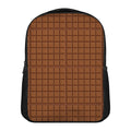 Chocolate Bar Pattern Print Casual Backpack