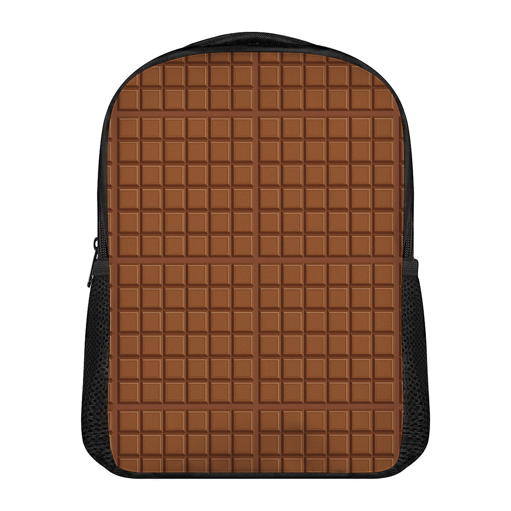 Chocolate Bar Pattern Print Casual Backpack