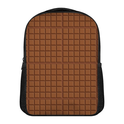 Chocolate Bar Pattern Print Casual Backpack