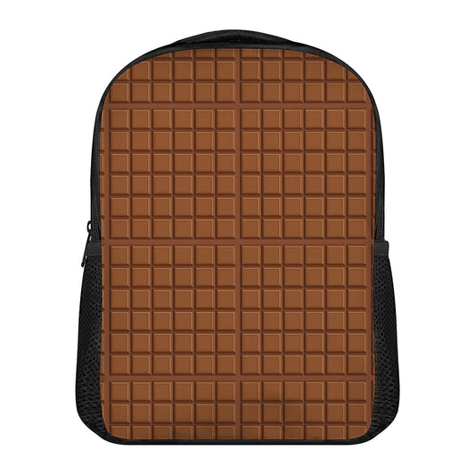 Chocolate Bar Pattern Print Casual Backpack