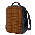 Chocolate Bar Pattern Print Crossbody Lunch Bag