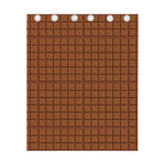 Chocolate Bar Pattern Print Curtain