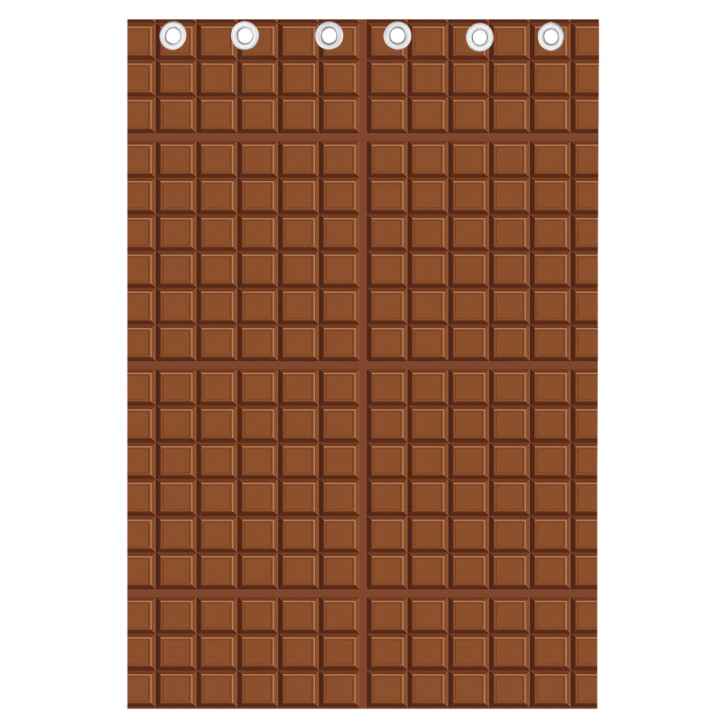 Chocolate Bar Pattern Print Curtain