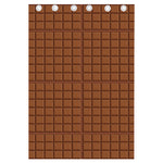 Chocolate Bar Pattern Print Curtain