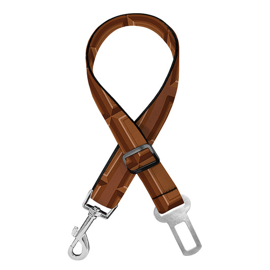 Chocolate Bar Pattern Print Dog Seat Belt