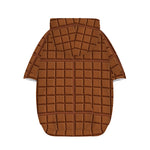 Chocolate Bar Pattern Print Dog Zip Up Hoodie