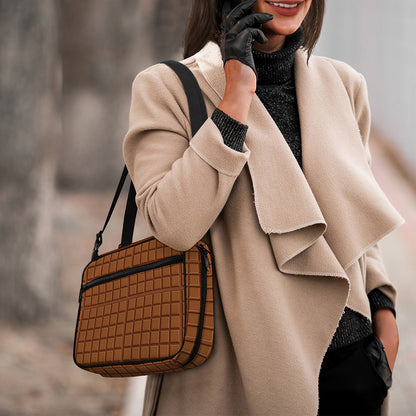 Chocolate Bar Pattern Print Double Strap Bible Bag