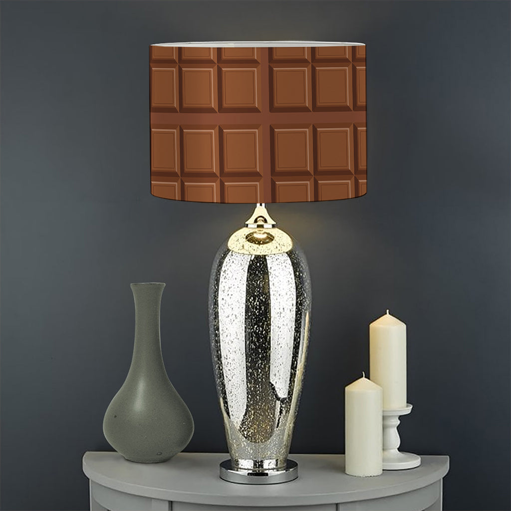 Chocolate Bar Pattern Print Drum Lamp Shade