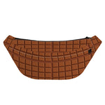 Chocolate Bar Pattern Print Fanny Pack