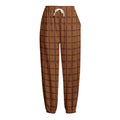 Chocolate Bar Pattern Print Fleece Lined Knit Pants