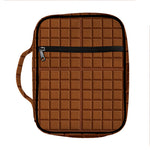 Chocolate Bar Pattern Print Front Pocket Bible Bag