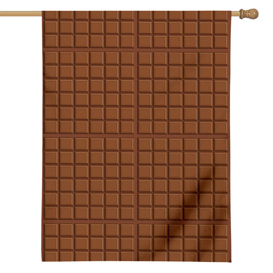 Chocolate Bar Pattern Print House Flag