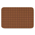 Chocolate Bar Pattern Print Indoor Door Mat