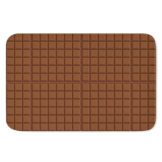 Chocolate Bar Pattern Print Indoor Door Mat