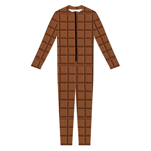 Chocolate Bar Pattern Print Jumpsuit