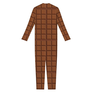 Chocolate Bar Pattern Print Jumpsuit