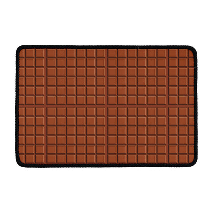 Chocolate Bar Pattern Print Kitchen Mat