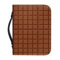 Chocolate Bar Pattern Print Leather Bible Cover