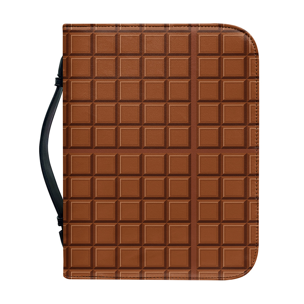 Chocolate Bar Pattern Print Leather Bible Cover