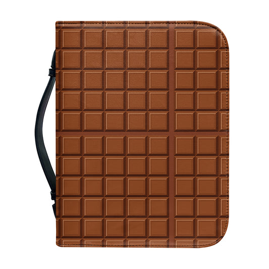 Chocolate Bar Pattern Print Leather Bible Cover