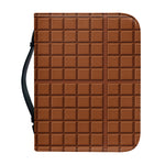 Chocolate Bar Pattern Print Leather Bible Cover