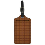 Chocolate Bar Pattern Print Luggage Tag