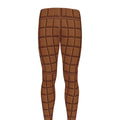 Chocolate Bar Pattern Print Men's Leggings