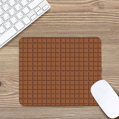 Chocolate Bar Pattern Print Mouse Pad
