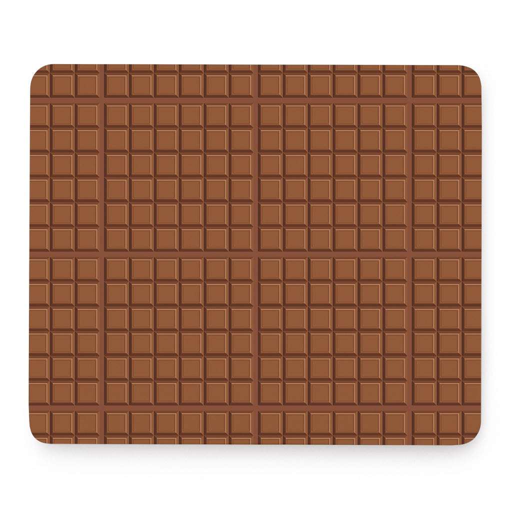 Chocolate Bar Pattern Print Mouse Pad