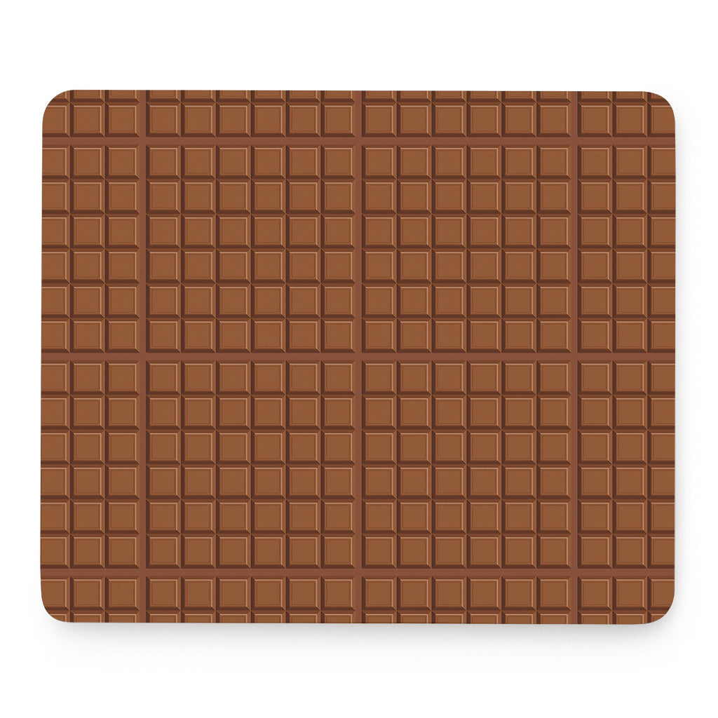 Chocolate Bar Pattern Print Mouse Pad