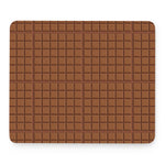 Chocolate Bar Pattern Print Mouse Pad