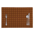 Chocolate Bar Pattern Print Placemat