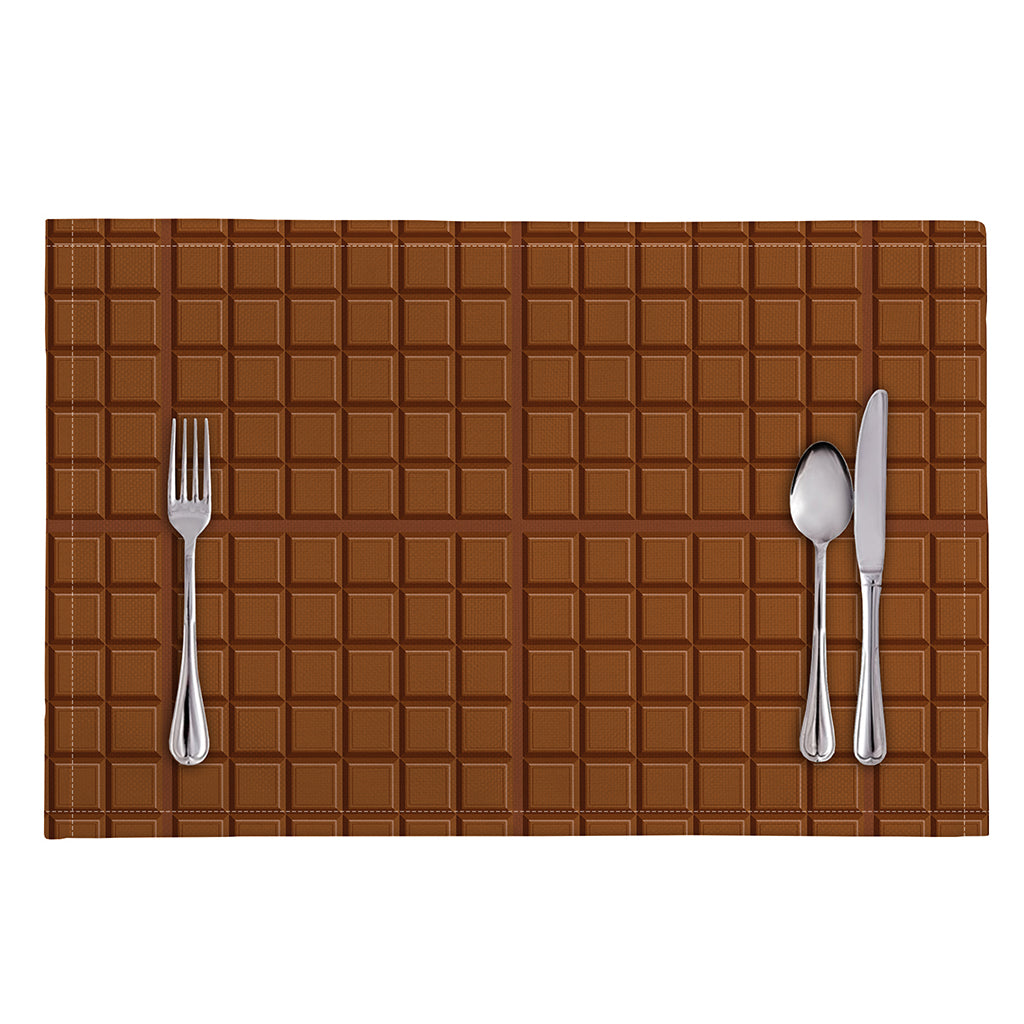 Chocolate Bar Pattern Print Placemat