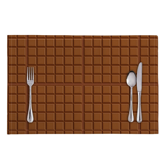 Chocolate Bar Pattern Print Placemat