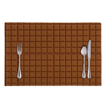 Chocolate Bar Pattern Print Placemat