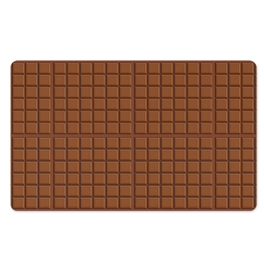 Chocolate Bar Pattern Print Polyester Doormat