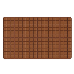 Chocolate Bar Pattern Print Polyester Doormat