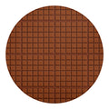 Chocolate Bar Pattern Print Round Blanket