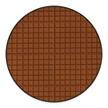 Chocolate Bar Pattern Print Round Floor Mat