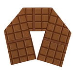 Chocolate Bar Pattern Print Scarf