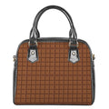 Chocolate Bar Pattern Print Shoulder Handbag