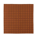 Chocolate Bar Pattern Print Silk Bandana