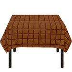 Chocolate Bar Pattern Print Tablecloth