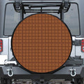 Chocolate Bar Pattern Print Tire Cover