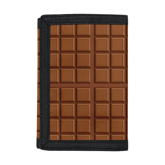 Chocolate Bar Pattern Print Trifold Wallet