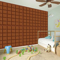 Chocolate Bar Pattern Print Wall Sticker