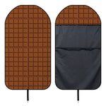 Chocolate Bar Pattern Print Waterproof Car Seat Cover