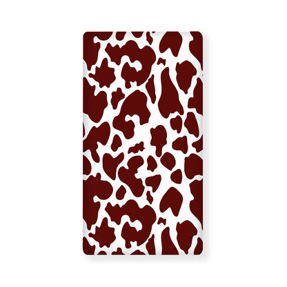 Chocolate Brown And White Cow Print Baby Crib Sheet