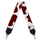 Chocolate Brown And White Cow Print Bag Strap