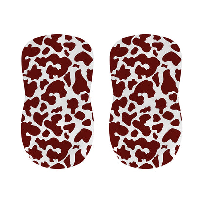 Chocolate Brown And White Cow Print Bar Stool Covers